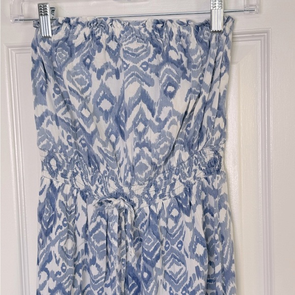 Japna Blue and White Patterned Jumpsuit - Picture 6 of 7